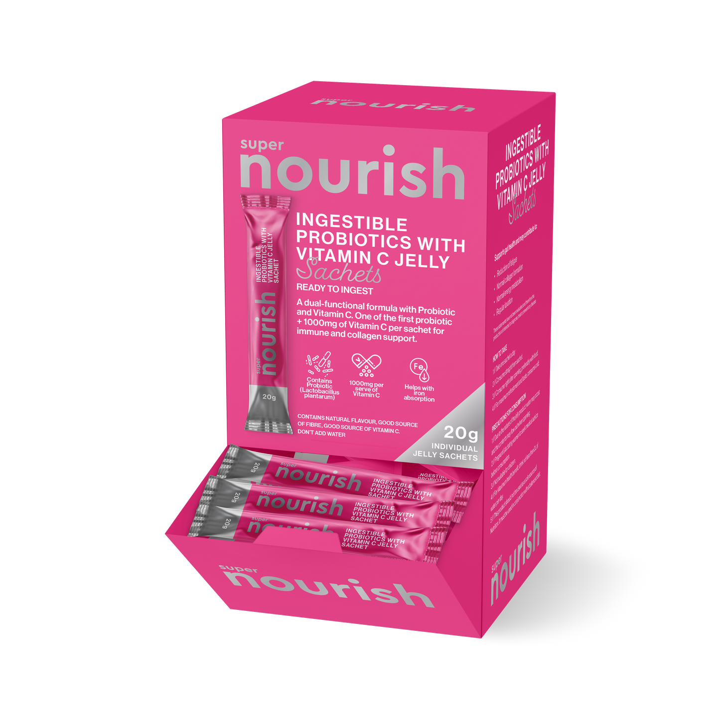 Ingestible Probiotics with Vitamin C Jelly